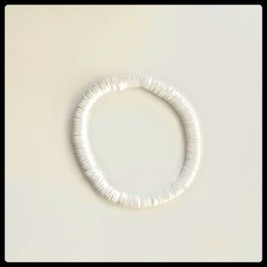 🤍Plain White🤍 clay beads bracelet